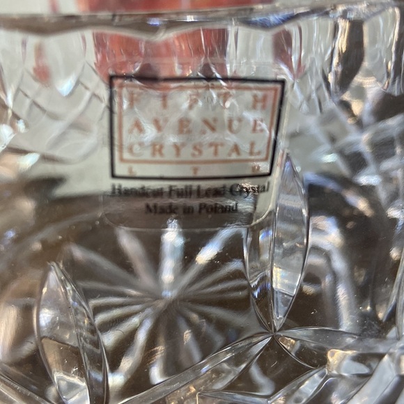 Fifth Avenue Crystal Cardiff Bowl Handcut Full Lead Mouthblown Crystal - Picture 4 of 4